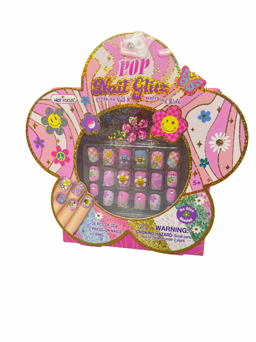 Groovy Flower - Pop Nail Glitz