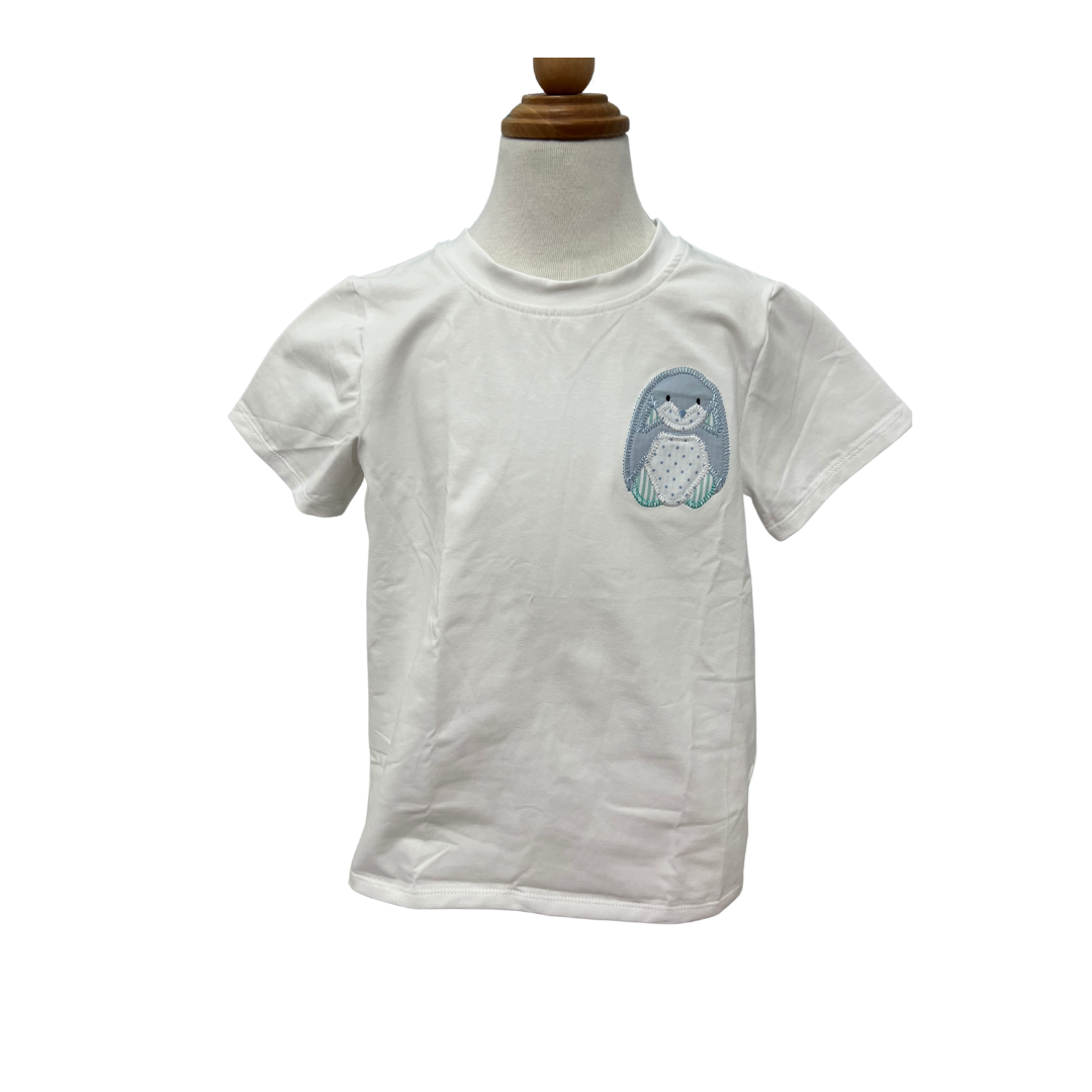 Boy Easter Bunny Applique T Shirt