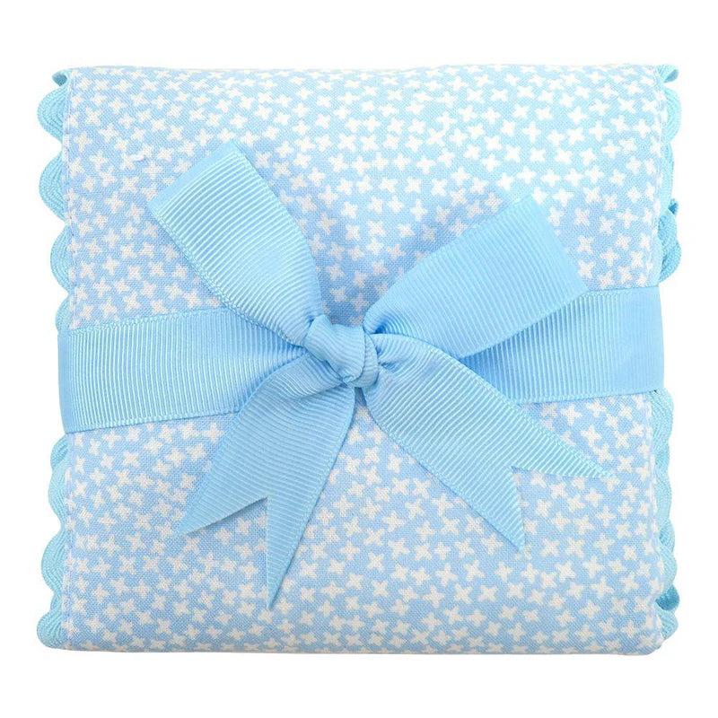 Blue Lullaby Fancy Fabric Burp