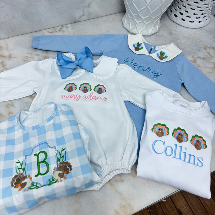 Signature Catch All Bib - Blue Gingham