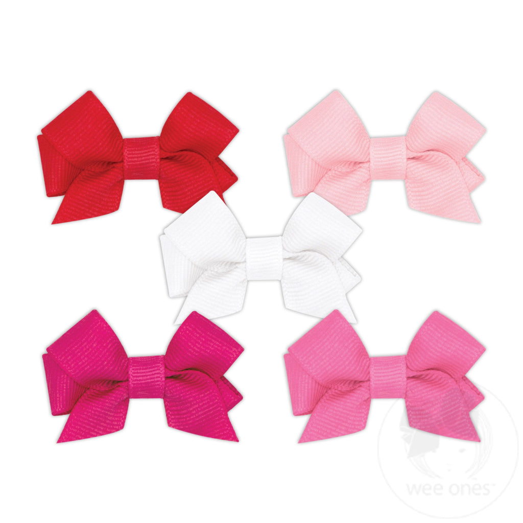 Wee Ones: Five Tiny Front-tail Grosgrain Bows