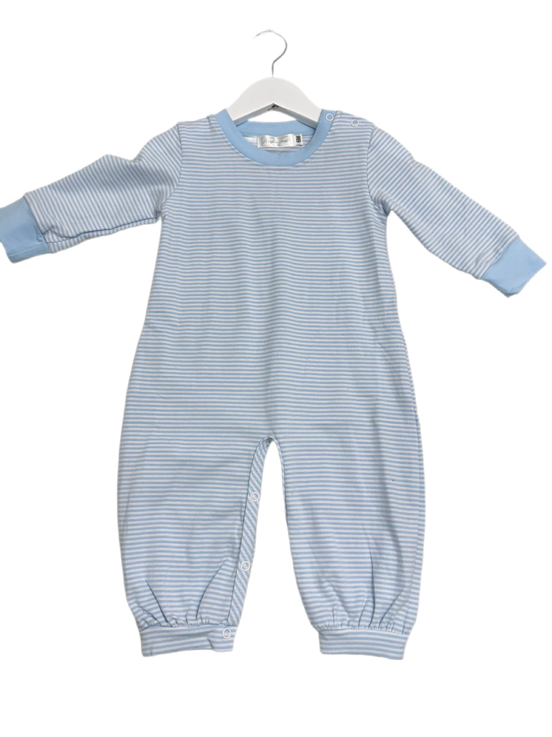 Adam Blue Striped Romper *Pre-Order Ships in October*