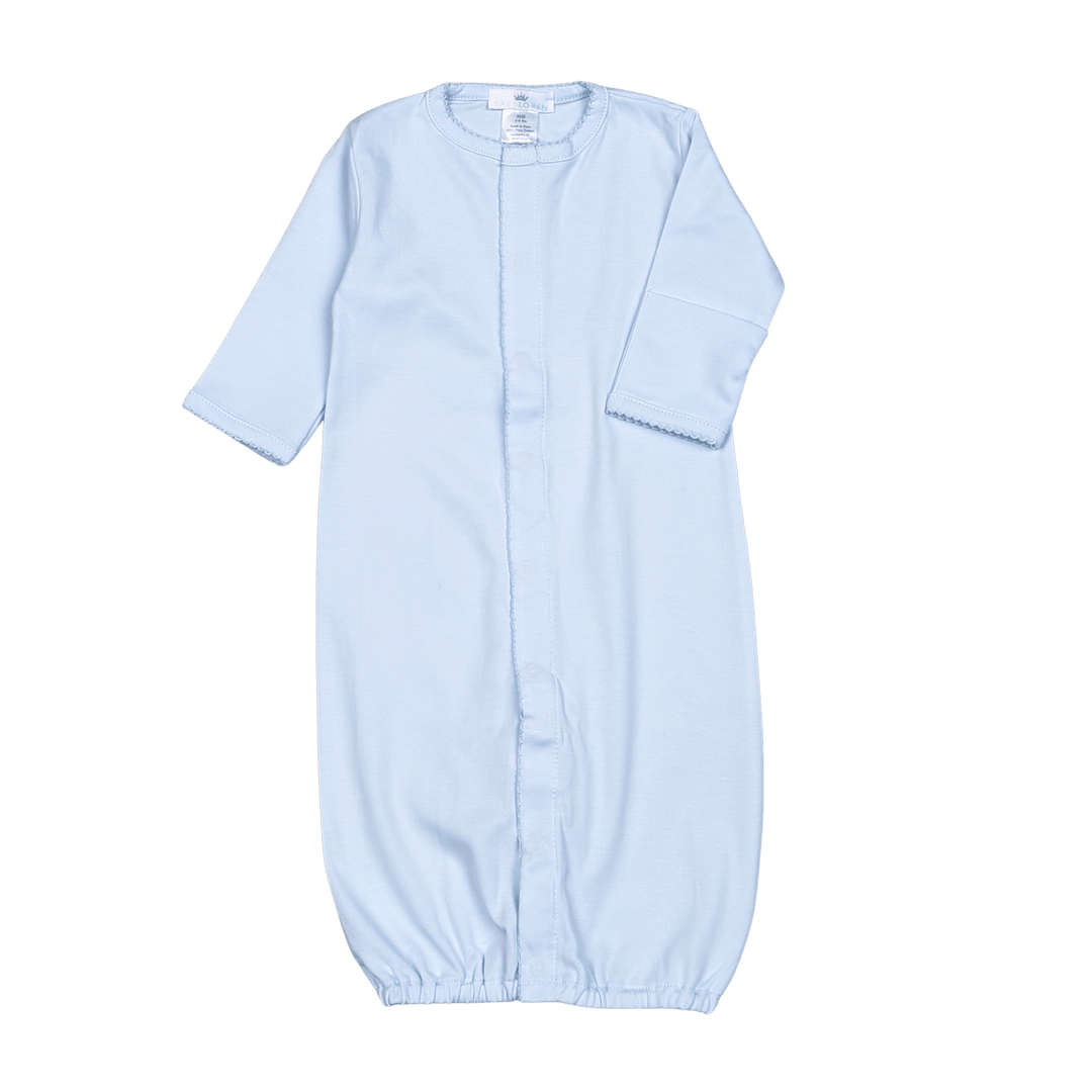 Blue Converter Gown - Blue Picot Trim