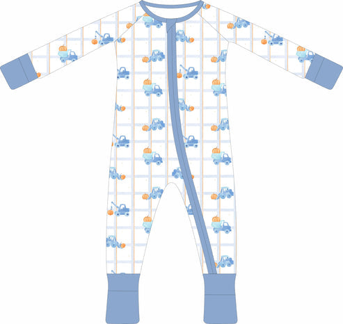 Pumpkin Construction Zip Pjs