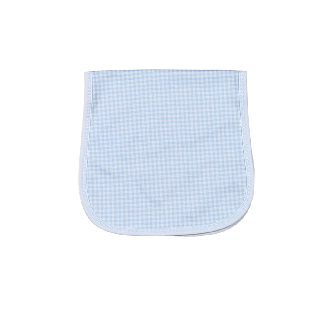 Blue Gingham Burping Pad