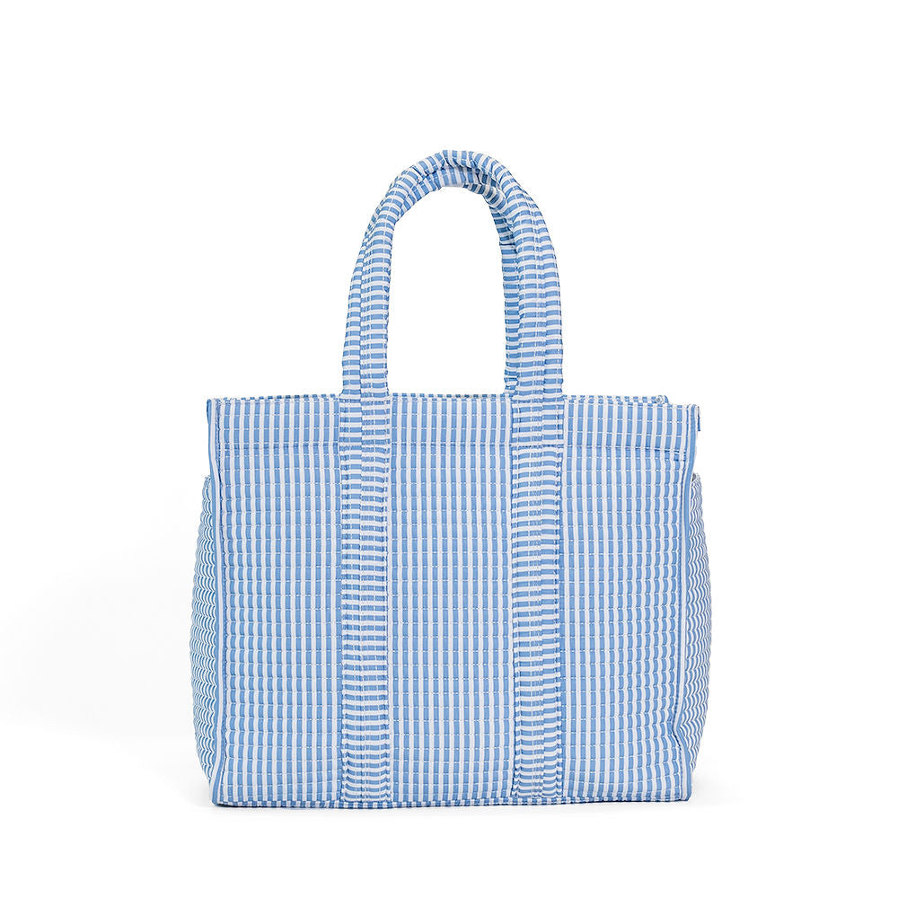 TRVL Go Go Tote -Pimlico Stripe Chambray