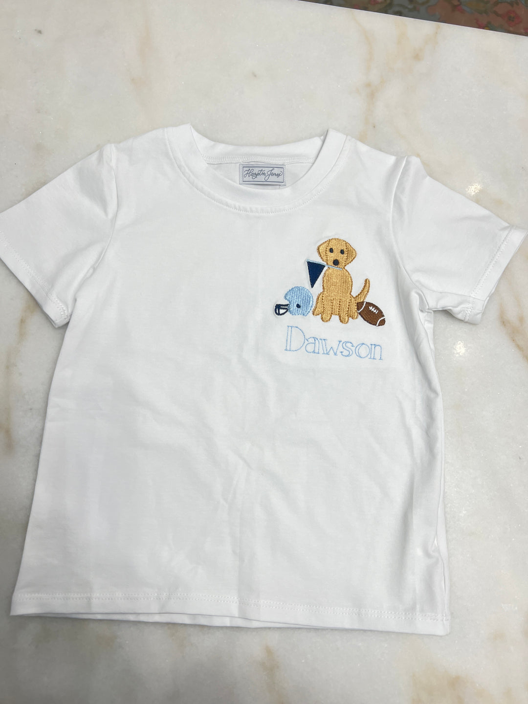 Football Dog Appliqué Shirt
