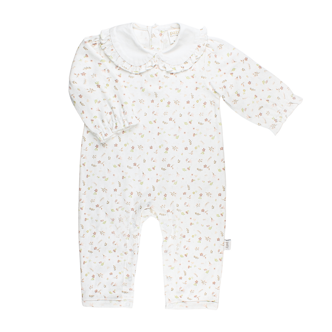 Girls Pointelle Knit Romper