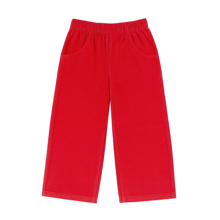 Luigi - Red - Corduroy Pants with Pockets