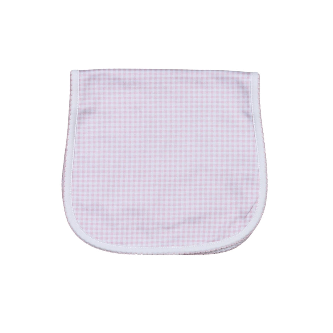 Pink Gingham Burping Pad