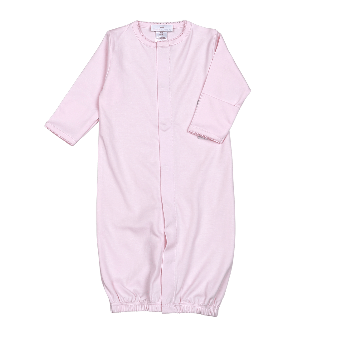 Pink Converter Gown - Pink Picot Trim