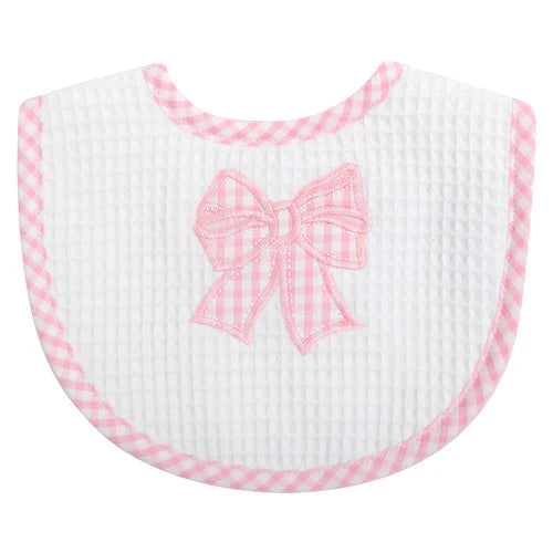 Pink Bow Basic Bib