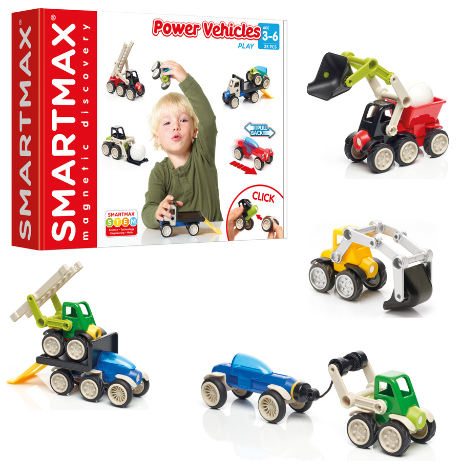 SmartMax Power Vehicles Max Magnetic Stem Building Set