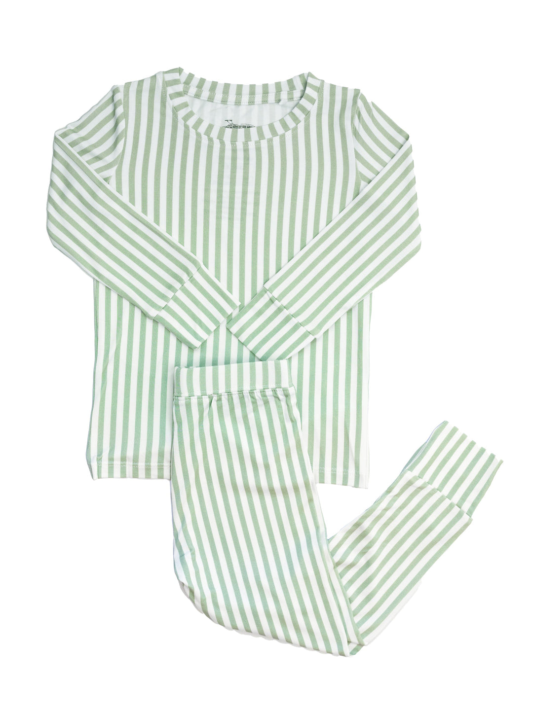 The Uptown Baby - 2 Piece Cabana Stripe - Sage