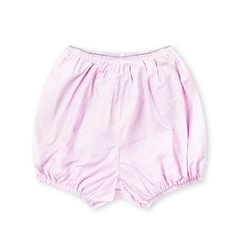 Elegant Diaper Cover - Baby Pink Minigingham