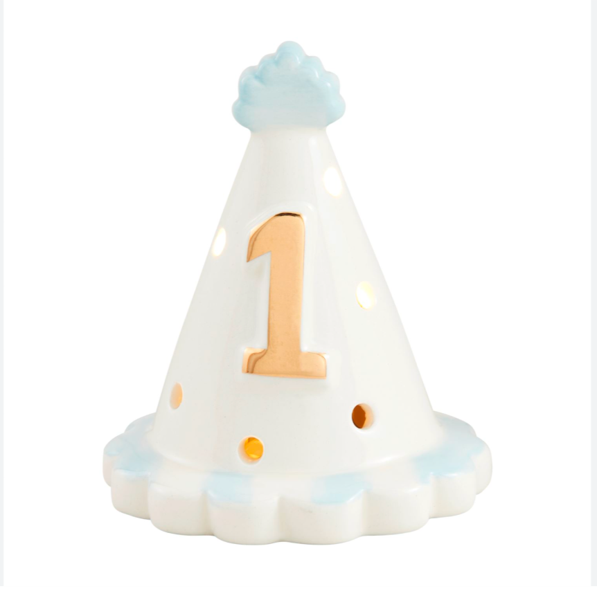 Blue Light Up Birthday Topper