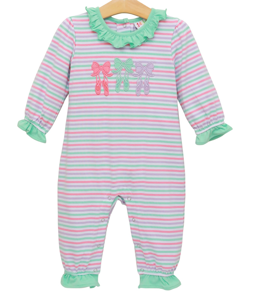 Bows & Ballet Ruffle Romper