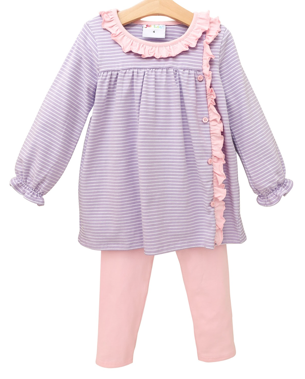 Clara Pant Set - Purple Stripe/Pink