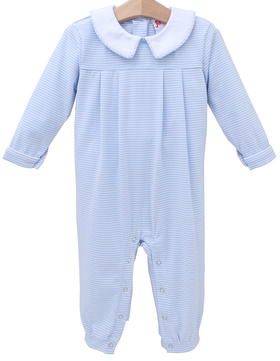 Henry Romper - Light Blue Stripe