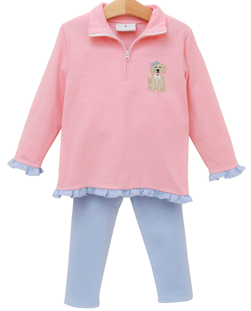 My Best Friend Ruffle Pullover Set