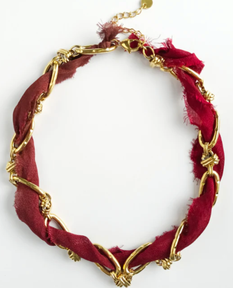 Don't Get it Twisted Maroon Collar