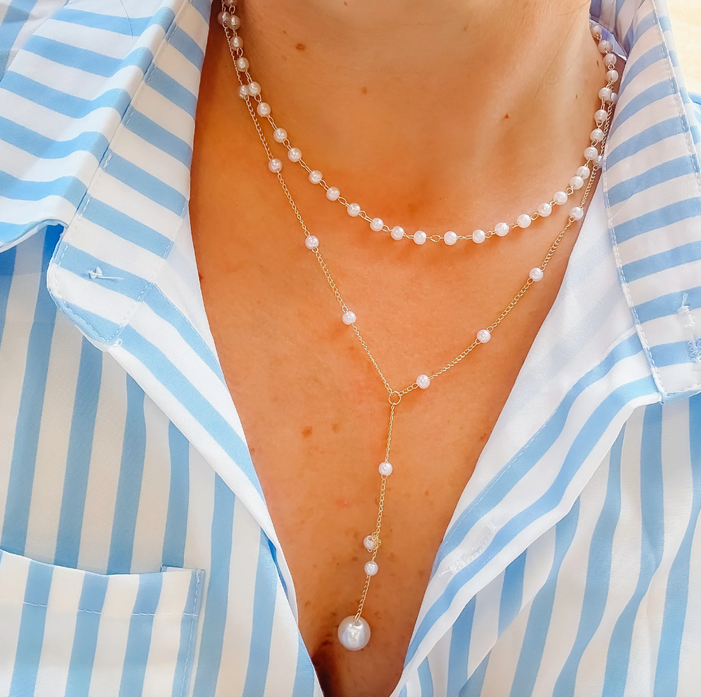 Little Luxuries Gold Pearl Necklace