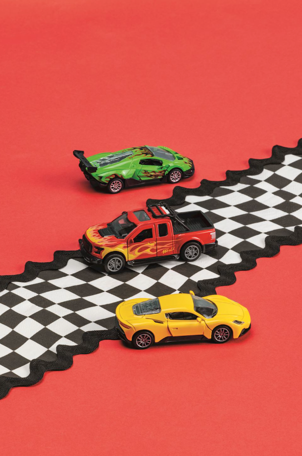 Pull-Back Light Up Cars