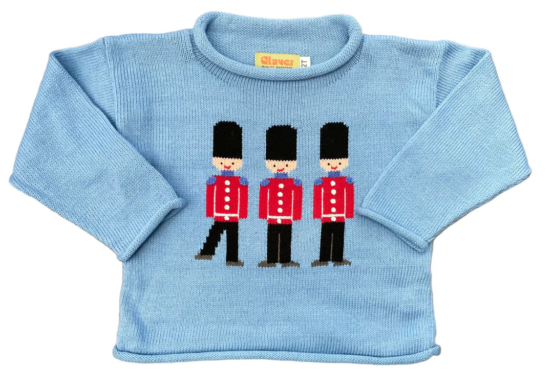 Luigi - Sky Blue - Three Toy Soldiers Roll Neck Sweater