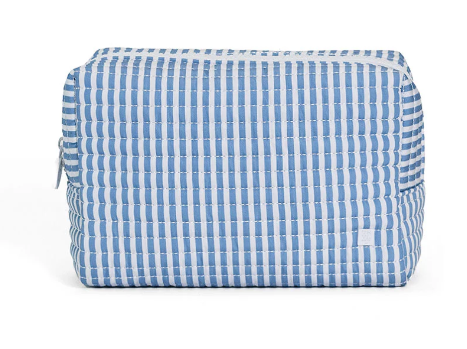 TRVL - Everyday Quilted Pimlico Stripe Chambray