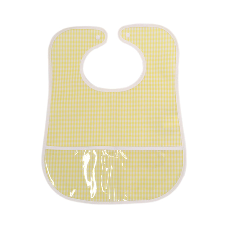 TRVL - Clean Up Bib - Gingham Buttercup