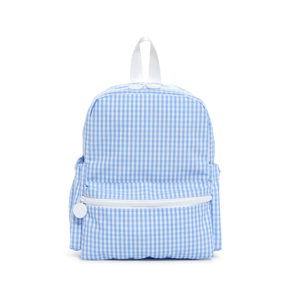 TRVL Mini BACKER- Gingham Sky