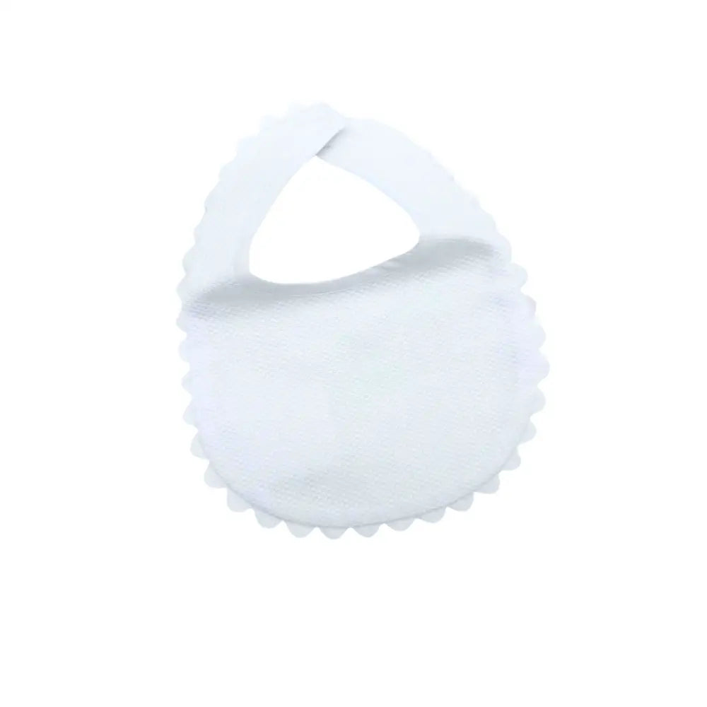 Baby Bib - White Ric-Rac