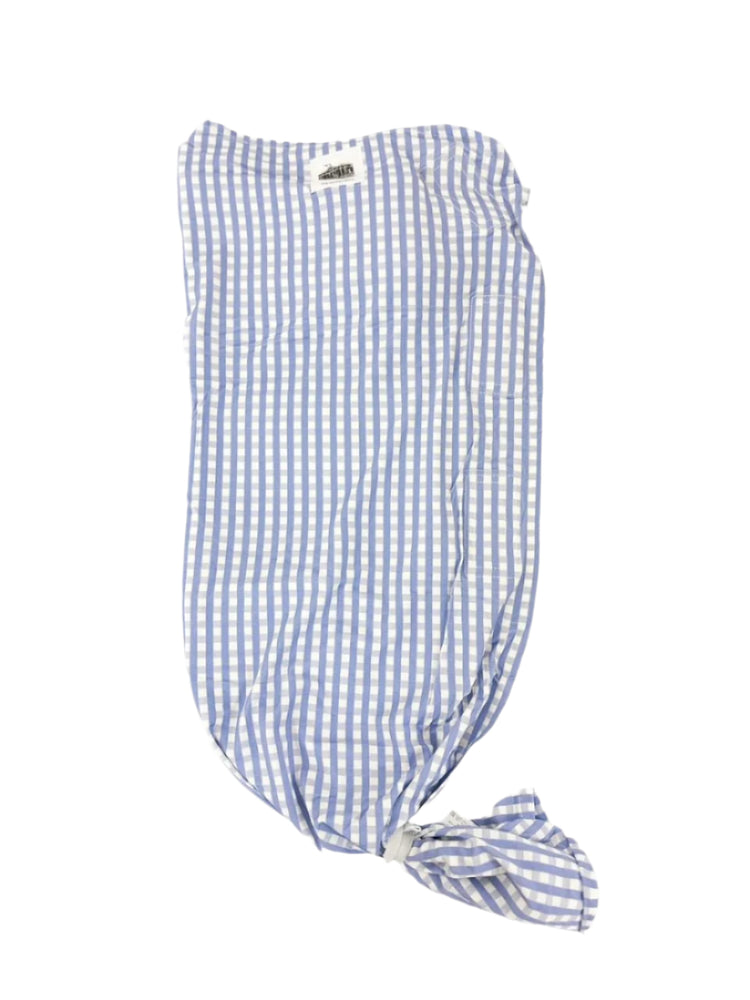 The Uptown Baby - Gingham Swaddle - Blue