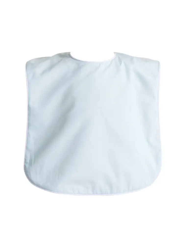 Brookshire Bib - Blue With White Piping New