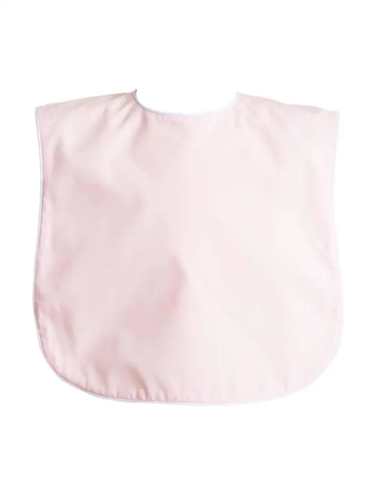 Brookshire Bib - Pink With White Piping New
