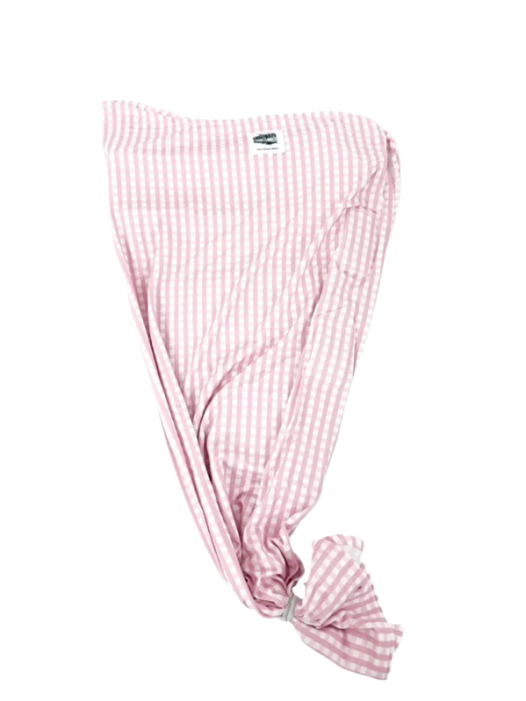 The Uptown Baby - Gingham Swaddle - Pink