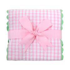 Tulip Fancy Fabric Burp - Pink