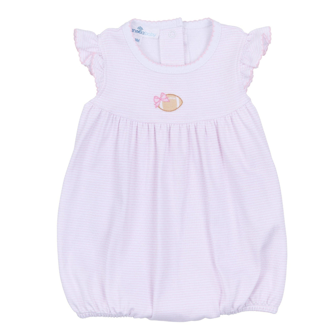 Magnolia Baby - Touchdown Cutie Embroidered Bubble - Pink