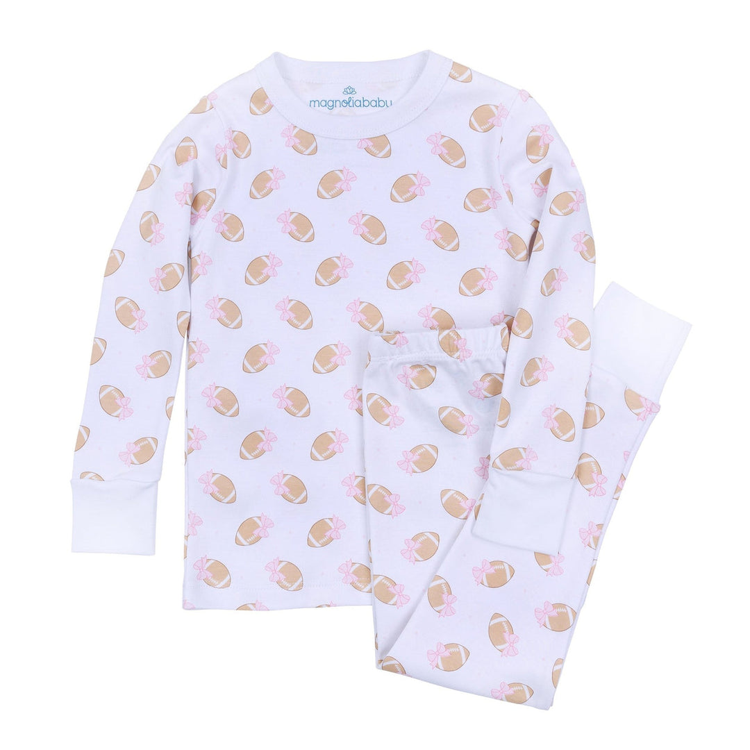 Magnolia Baby - Touchdown Cutie Long Pajamas - Pink