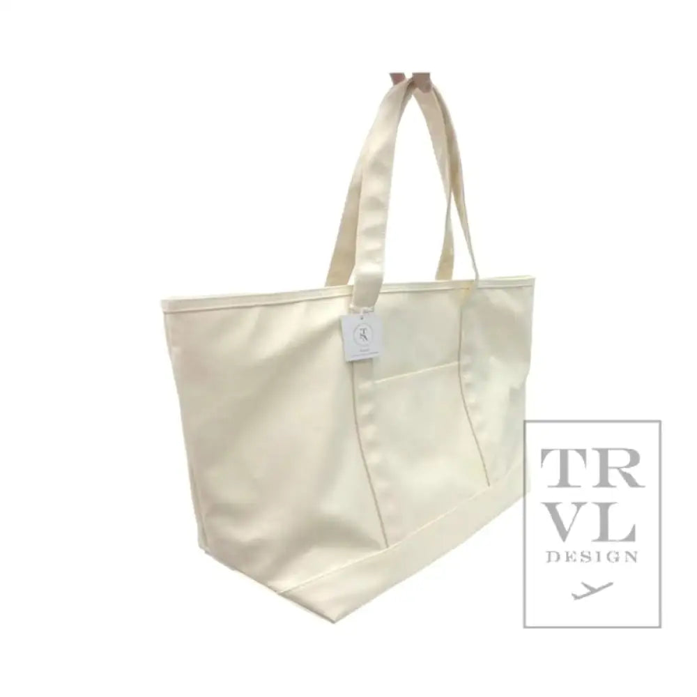 Trvl Maxi Tote Coated Canvas - Natural New Bag