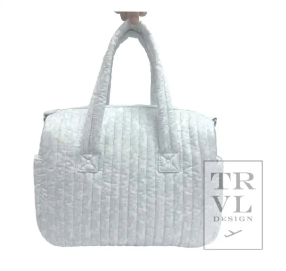 Trvl - Stroller Bag Quilt Woodland Blue