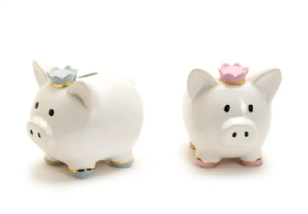 Two’s Company - Piggy Bank With Crown