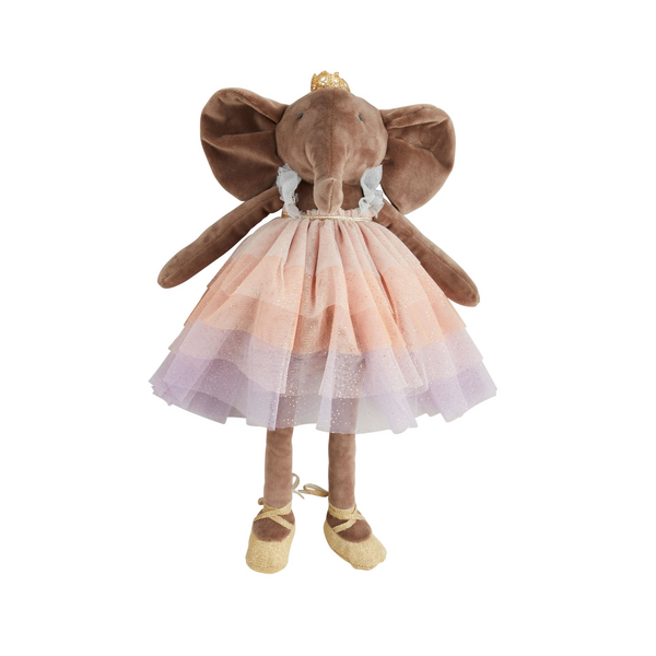 Mudpie - ELEPHANT VELVET PRINCESS PLUSH
