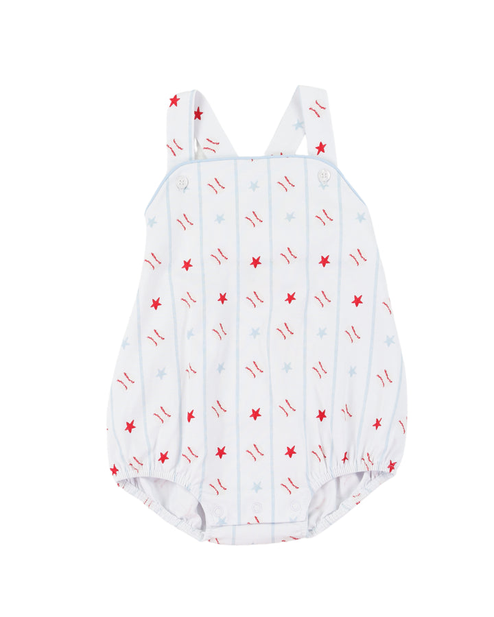 Cypress Row - Little League Silas Sunsuit - Hampton James Clothing - detail view