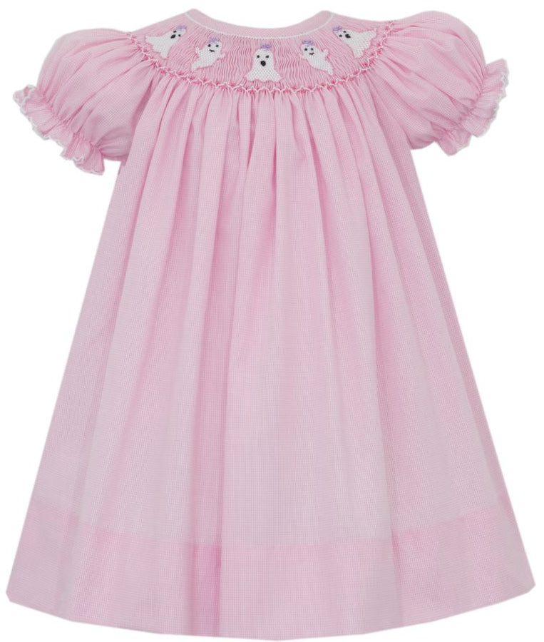 Petit Bebe - Ghost Microcheck Bishop Dress
