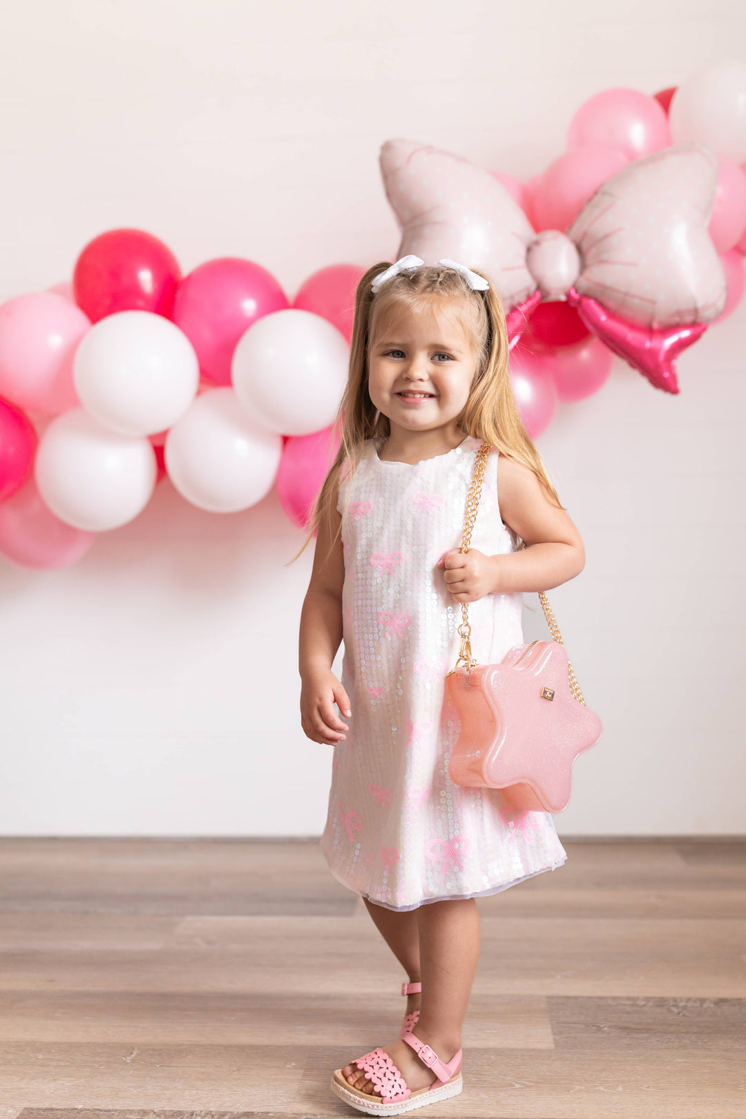 Carrying Kind - Taylor Purse: Jelly Star Purse: Light Pink Sparkle