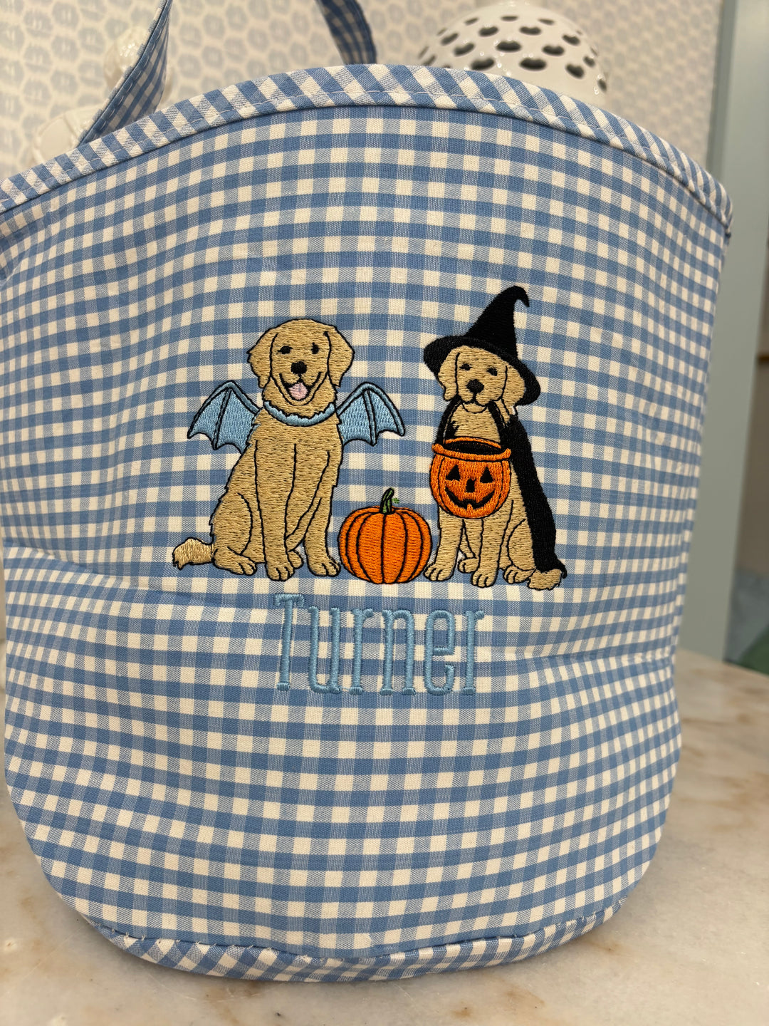 Light Blue Halloween Bucket