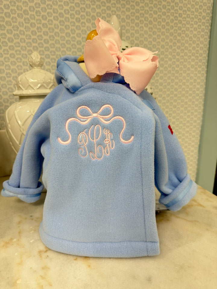 Widgeon Fleece Favorite Jacket, Wrap Close - Light Blue