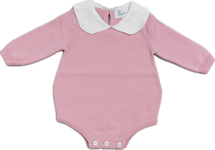 Hampton James Knit Collared Bubble - Light Pink