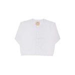 Cambridge Cardigan- Pearlized Buttons- Worth Ave White